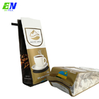 Saco de café impermeável do reforço do lado do produto comestível com a válvula do zíper WIPF