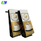 Saco de café impermeável do reforço do lado do produto comestível com a válvula do zíper WIPF