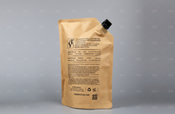 O saco do malote do bico do papel de embalagem personalizou o tamanho e o projeto para Juice Liquid Packaging