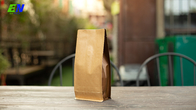 Empacotamento inferior liso do papel de embalagem do saco de papel de Kraft para o café Bean With Valve