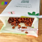 saco de café lateral do reforço de 250g 500g 1kg com da válvula levantar-se o malote biodegradável do café