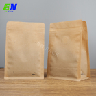 O café inferior liso do papel de embalagem do saco das vendas quentes não ensaca NENHUMA impressão com zíper lateral 250g