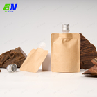 Costume líquido natural do malote 50ml 100ml do bico do papel de embalagem de Comesitc Brown