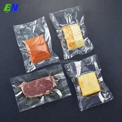 Saco de plástico personalizado do vácuo do tamanho para o material de barreira alto do empacotamento de alimento da reunião